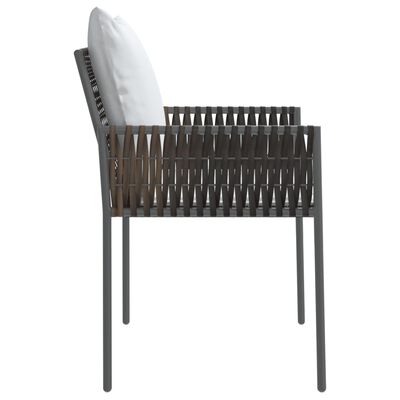 vidaXL dārza krēsli ar matračiem, 6 gab., 54x61x83 cm, PE rotangpalma