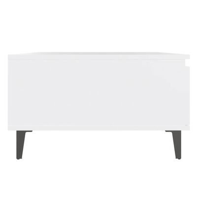 vidaXL kafijas galdiņš, balts, 90x60x35 cm, skaidu plāksne