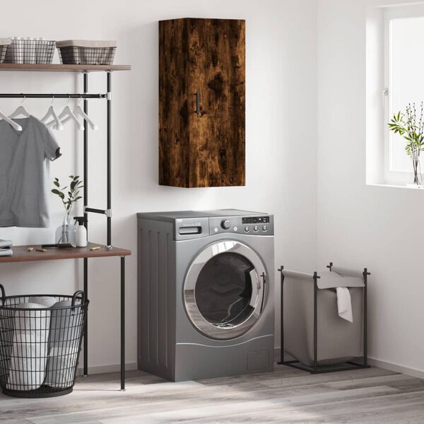 vidaXL sienas skapītis, 34,5x34x90 cm, ozolkoka krāsa