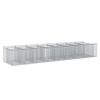 vidaXL Gabions pacelta gulta 3 gab. 400 x 100 x 60 cm Cinkota tērauda