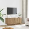 vidaXL TV skapītis, koka krāsa, 100x35x40 cm, inženierijas koks