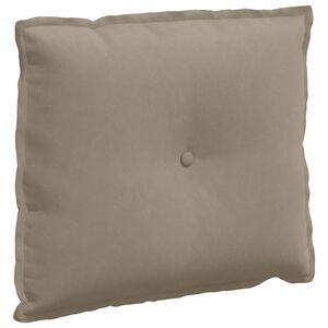 vidaXL Atpakaļ spilvens Pelēkbrūna 60 x 50 cm Mikrofibra