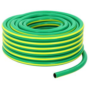 vidaXL Dārza &scaron;ļūna 5-slāņu Zaļ&scaron; un dzelten&scaron; 12 mm PVC