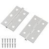 vidaXL Eņģe Vienkrāsains 2 pcs Sudraba 58 x 35 x 1 mm Tērauds