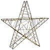 vidaXL 3D Ziemassvētku zvaigzne 120 LED Silti balts 55 x 53,5 x 10 cm