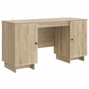 vidaXL Galds Sonomas ozols Inženierijas koks 142,5 x 50 x 75 cm