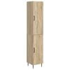 vidaXL Skapju komplekts 2 pcs Sonomas ozols 33 x 34,5 x 89,5 cm