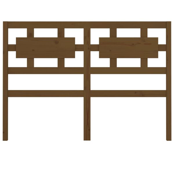 vidaXL gultas galvgalis, medus brūns, 205,5x4x100cm, priedes masīvkoks