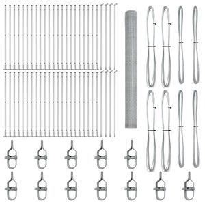 vidaXL Žoga āķis Sudraba