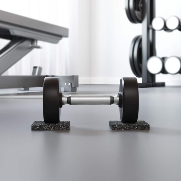 vidaXL Gumijas rullis Melna Gumija