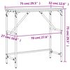vidaXL konsoles galdiņ&scaron;, melns, 75x32x75 cm, inženierijas koks