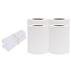 vidaXL dārza aizslietņi, 4 gab., PVC, 35x0,19 m, balti