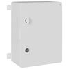 vidaXL Kontroles skapis Pelēka 37 x 16,5 x 40 cm ABS plastmasa