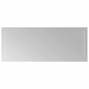 vidaXL LED vannas spogulis Caurspīdīgs 100 x 40 cm rūdīts stikls