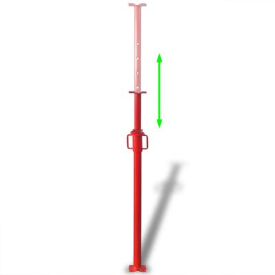 vidaXL konstrukciju balsts, 180 cm, sarkans