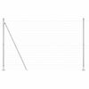 vidaXL Žogs ar stabu Sudraba 1,5 x 10 m Tērauds