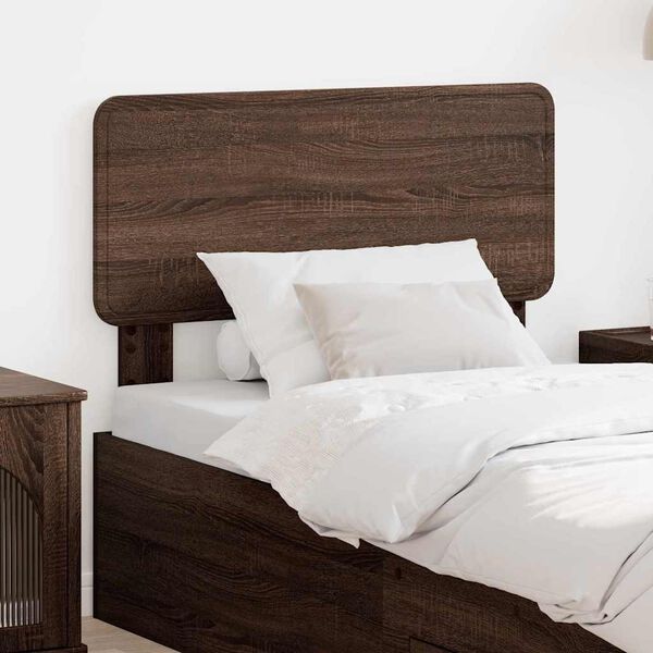 vidaXL Galvgalis ar galvas klāju Brūns ozols 75 cm Inženierijas koks