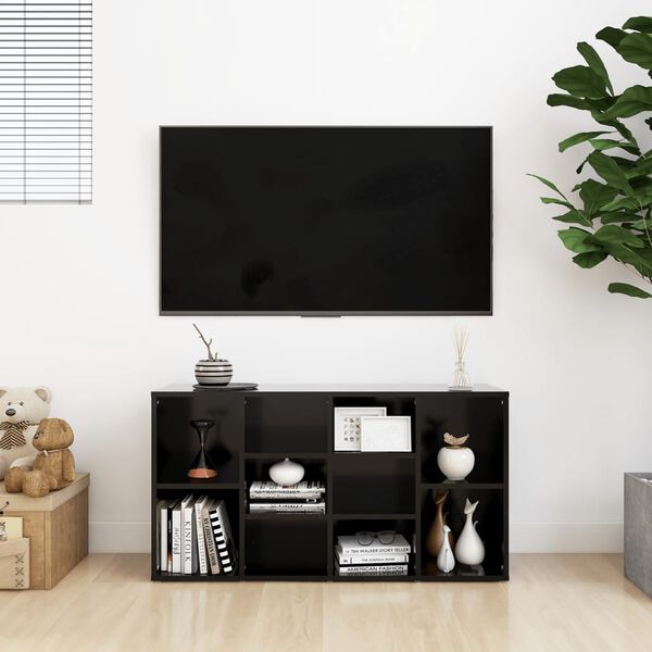 vidaXL apavu plaukts, melns, 103x30x55 cm, inženierijas koks