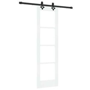vidaXL Slīdo&scaron;ās durvis Balts 61 x 198,5 cm