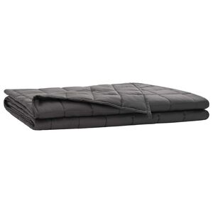 vidaXL Svars sega Antracīta 220 x 230 cm 15 kg 100% Kokvilna 205T