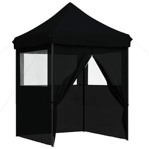vidaXL Balles telts 200 x 200 x 306 cm Melns Oksforda audums