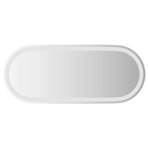 vidaXL vannasistabas spogulis ar LED, 90x40 cm, ovāls