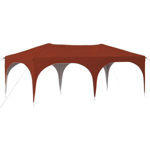 vidaXL Pop-up svinību teltis 575 x 288 x 245 cm Sarkanbrūns