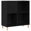 vidaXL Pla&scaron;u skapis Melns ozolkoks 84,5 x 38 x 89 cm Inženierijas koks