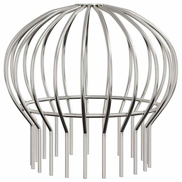 vidaXL Notekcauruļu lapu aizsargs 8 pcs Sudraba 160 mm