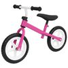 vidaXL līdzsvara velosipēds, 9,5 collu riteņi, rozā