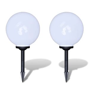 vidaXL āra lampas, 2 gab., LED, 30 cm, ar zemes mietiņiem