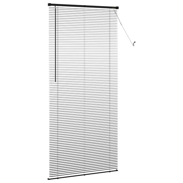 vidaXL Venēcijas žalūzija Regulējams Melna 213 x 100 cm PVC