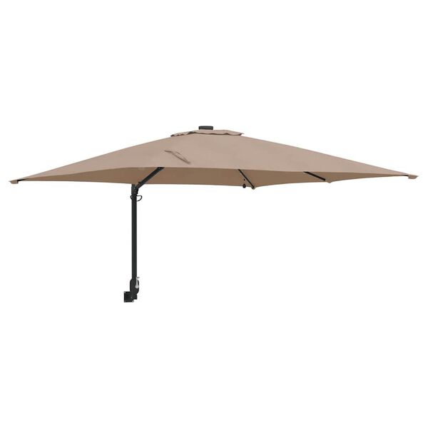 vidaXL Dārza parasols Pelēkbrūna 248,5 x 247,5 x 160 cm