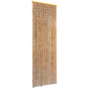 vidaXL pretinsektu durvju aizkars kemperim, 56x185 cm, bambuss
