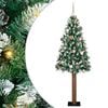 vidaXL Tievā Ziemassvētku Egle Zaļa 180 cm PVC un cietā priedes koks