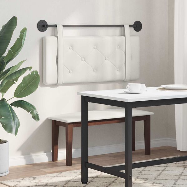 vidaXL Karājo&scaron;s galvgalis Balts 110 x 55 x 5 cm Mākslīgā āda