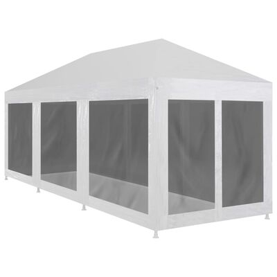 vidaXL svinību telts ar 8 sieta sienām, 9x3 m