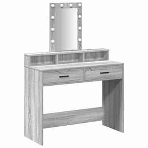 vidaXL Dressing galds Pelēka 100 x 41 x 140 cm Inženierijas koks