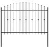 vidaXL Skrūvežogs ASTEN 200 x 166 cm Melna