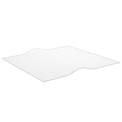 vidaXL galda aizsargsegums, caurspīdīgs, 90x90 cm, 2 mm, PVC