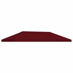 vidaXL Lapene nojumes segums 6 x 3 m Burgundija Poliesters 190