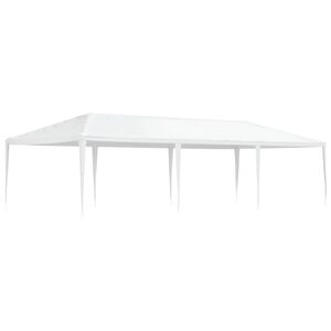 vidaXL dārza nojume, 4x9 m, balta