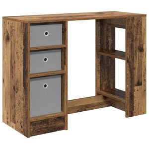 vidaXL Galds ar atvilktni Vecs koks 100 x 40 x 75 cm Inženierijas koks