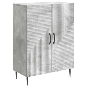 vidaXL Puse Betona pelēks 66 x 34,5 x 89,5 cm Inženierijas koks