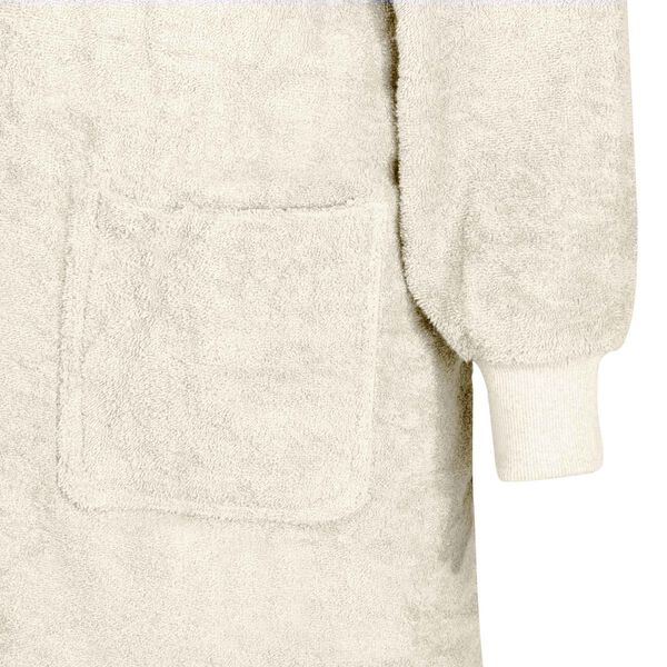 vidaXL Segas džemperis ar kapuci KINN Krēmkrāsa XL Kokvilna