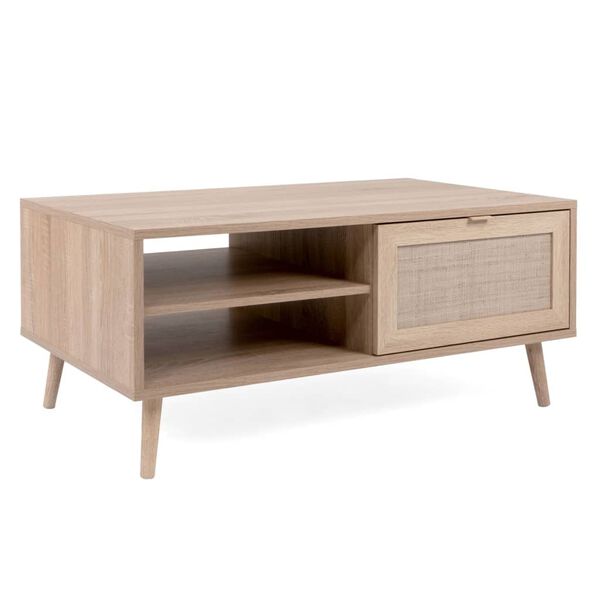 Finori kafijas galdiņ&scaron; Bali 55A, Sonoma ozolkoka krāsa, niedru apdruka