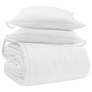 vidaXL Segas komplekts ar spilvenu 3 pcs Balts Dūnu spalva