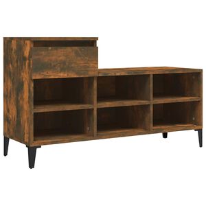 vidaXL apavu plaukts, ozolkoka krāsa, 102x36x60 cm, inženierijas koks