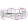 vidaXL Dīvāna komplekti Dabiska Cietā akācijas koks