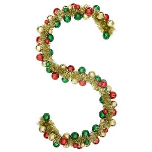 vidaXL Ziemassvētku bumbu virtene Daudzkrāsains 186 cm polistirols